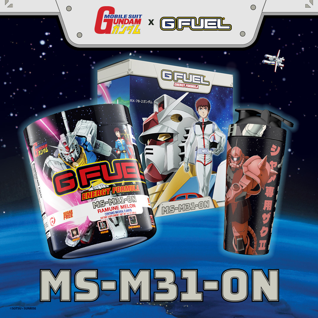 GFuelEnergy's tweet photo. 💙 𝗟𝗜𝗞𝗘 + 𝗥𝗧 + 𝗙𝗢𝗟𝗟𝗢𝗪 to win a Melon Ramune #GUNDAM x #GFUEL “MS-M31-ON” COLLECTOR'S BOX! NOW BACK IN STOCK!

🤖 2 winners picked tomorrow! Upgraded Stainless Steel Shaker included!

🛍️ 𝗚𝗘𝗧 𝗬𝗢𝗨𝗥𝗦: https://t.co/rcfSFu4HYg https://t.co/xqegC6kGSo