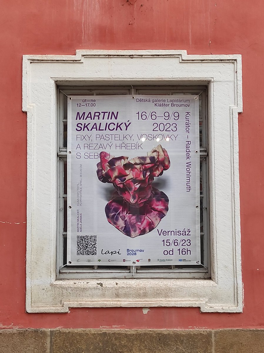 Skalicky_socha's tweet photo. Srdečně vás zveme na vernisáž výstavy

Martin Skalický
Fixy, pastelky, voskovky a rezavý hřebík s sebou

Dětská galerie Lapidárium
Klášterní 1, 55001 Broumov

Termín výstavy: 16. 6. – 9. 9. 2023
Vernisáž: 15. 6. 2023 od 16:00
Kurátor: Radek Wohlmuth https://t.co/8RnlVWc641