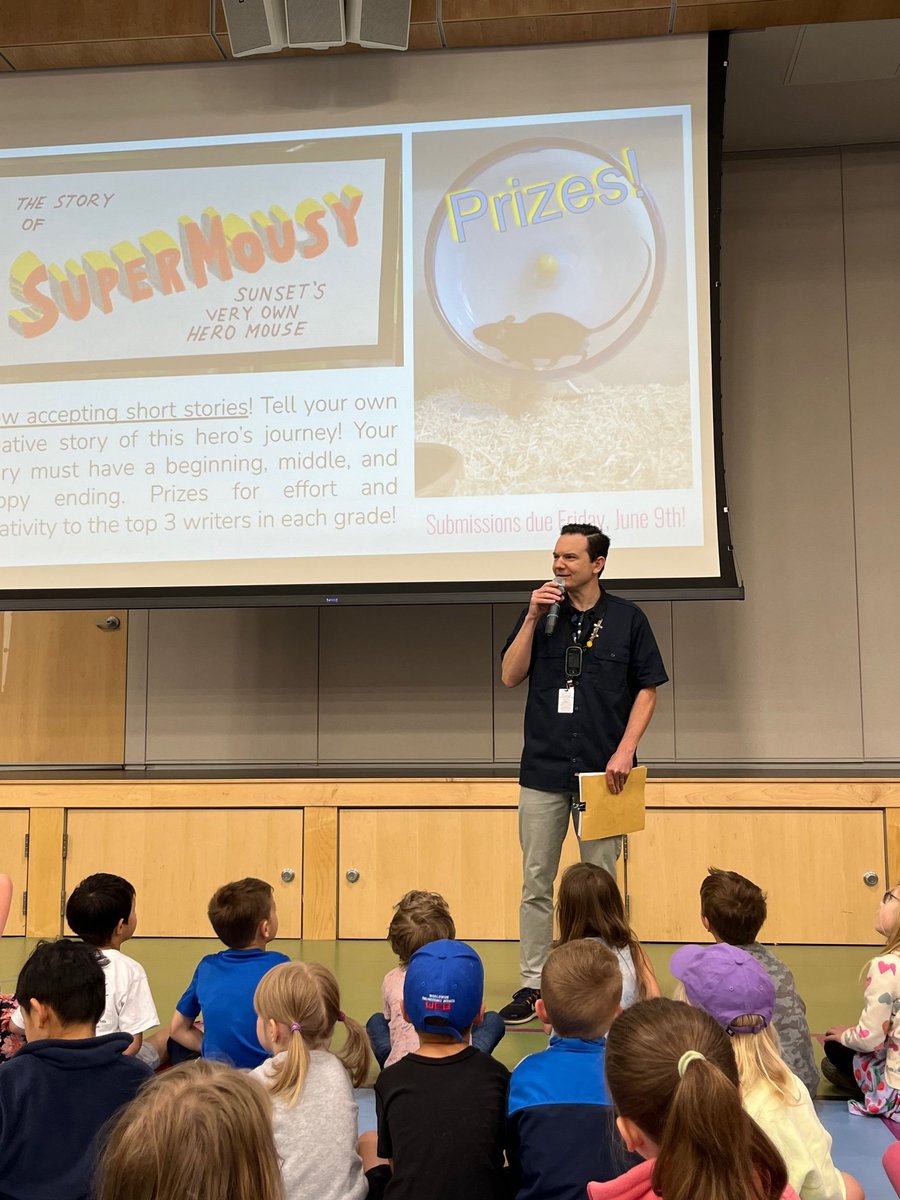 Over 100 Super Mousy stories submitted! We celebrated 22 stories that rose to the top while at our last assembly of the school year.