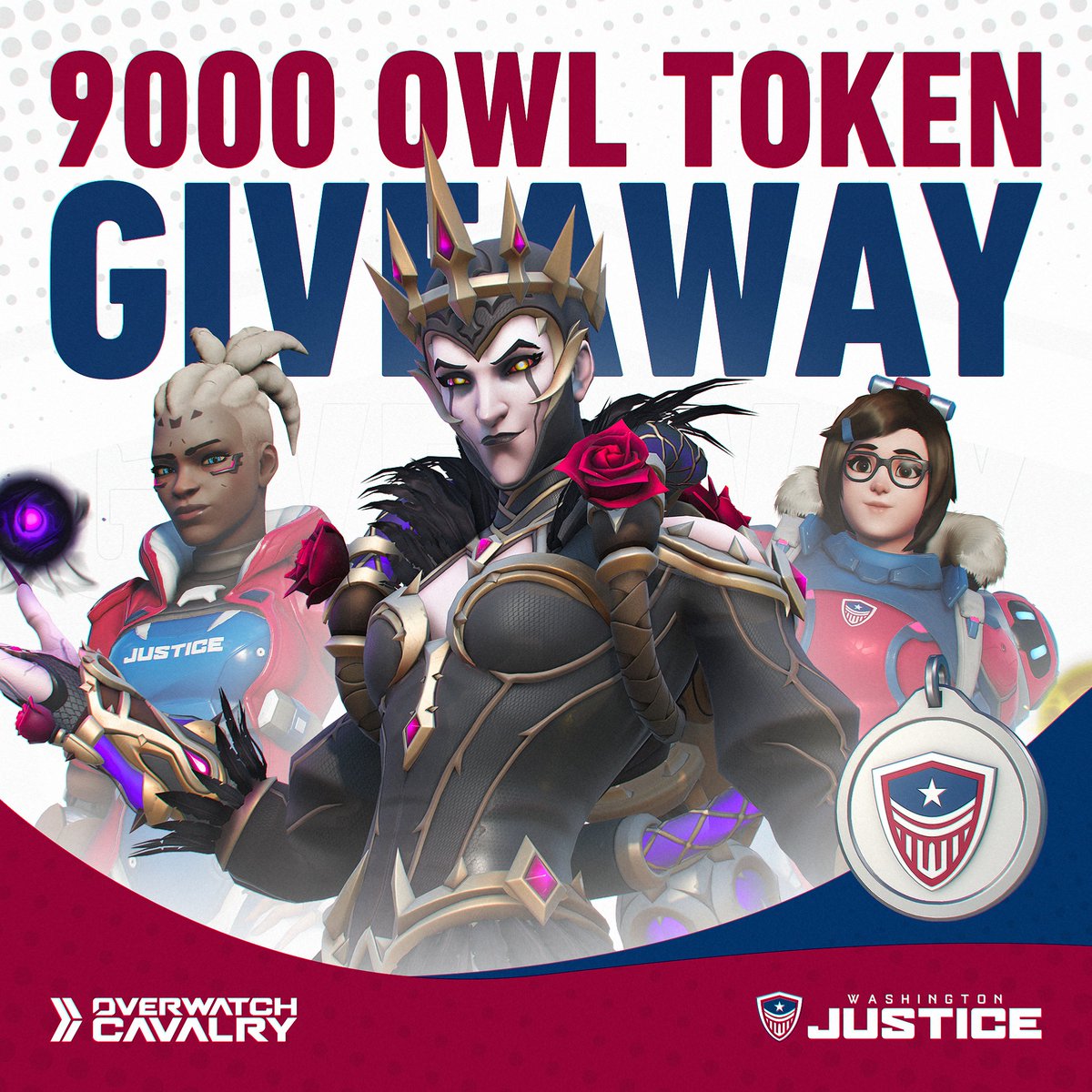 🌹 OWL TOKEN GIVEAWAY 🌹 Grab Wicked Moira or rep red, white and blue with the Justice DPS bundle! 👥 Follow @OWCavalry + @washjustice 🔁 Retweet + Like this post 👑 30 Winners (300 Tokens Each) 📌 Ends April 21