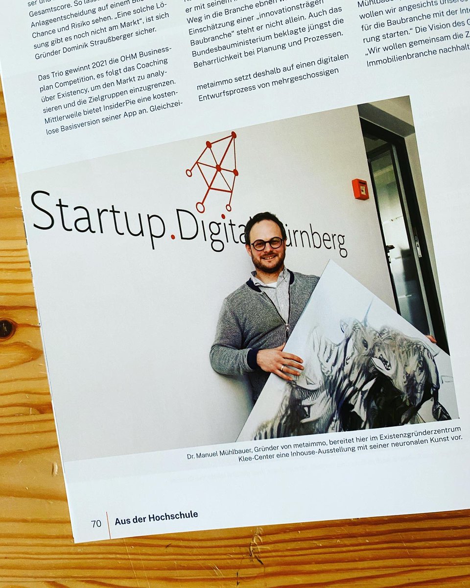 earlybuild's tweet photo. Die Technische Hochschule Nürnberg feiert und wir sind dabei. #startup #earlybuild #metaimmo #futureimmersion #ohmpotentiale https://t.co/2bV57XcCmq