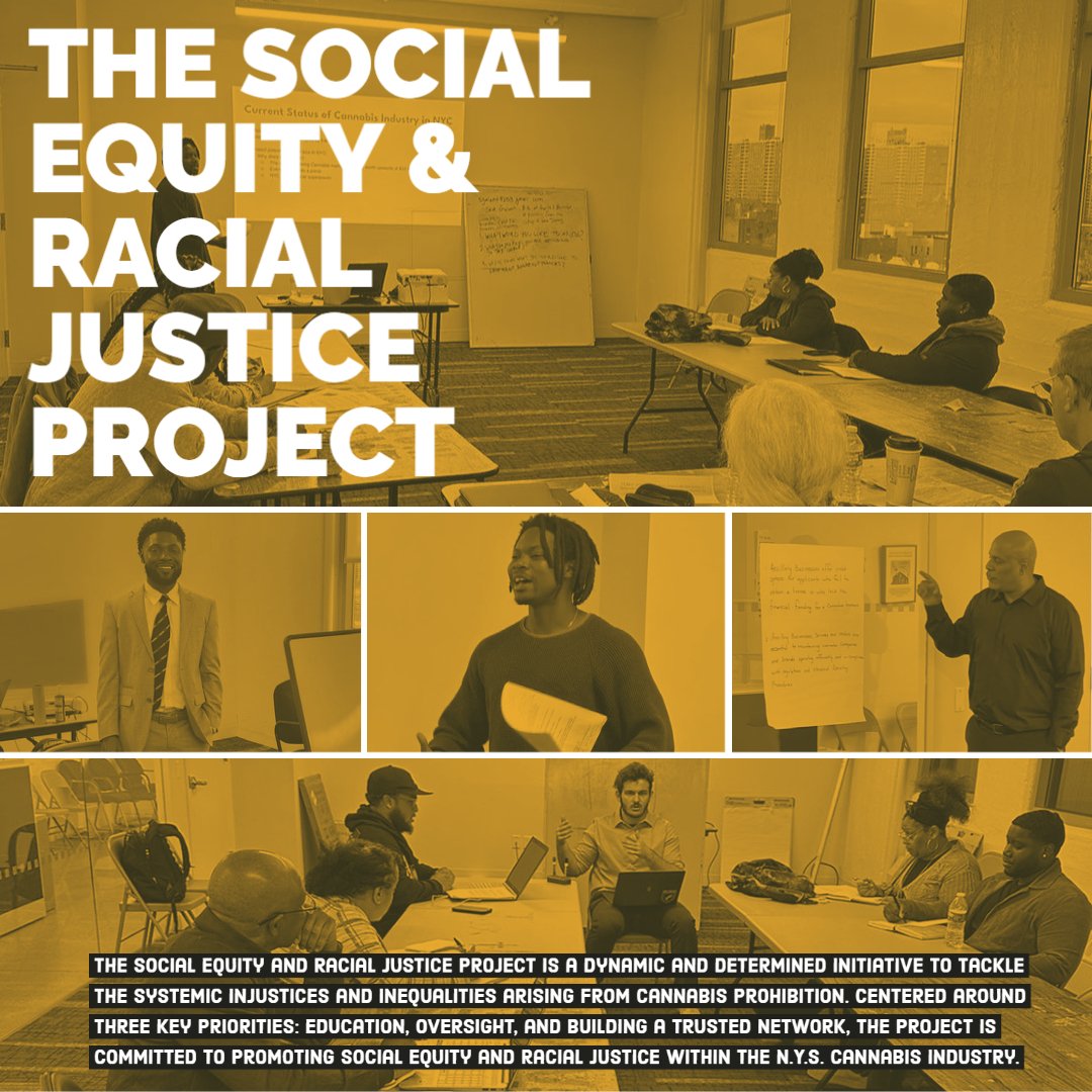 BlackInstGroup's tweet photo. The Social Equity and Racial Justice Project is a dynamic and determined initiative to tackle the systemic injustices and inequalities arising from #cannabis prohibition. https://t.co/dRI1JY25Vb #CannabisCommunity https://t.co/XmL3Su6Jd3