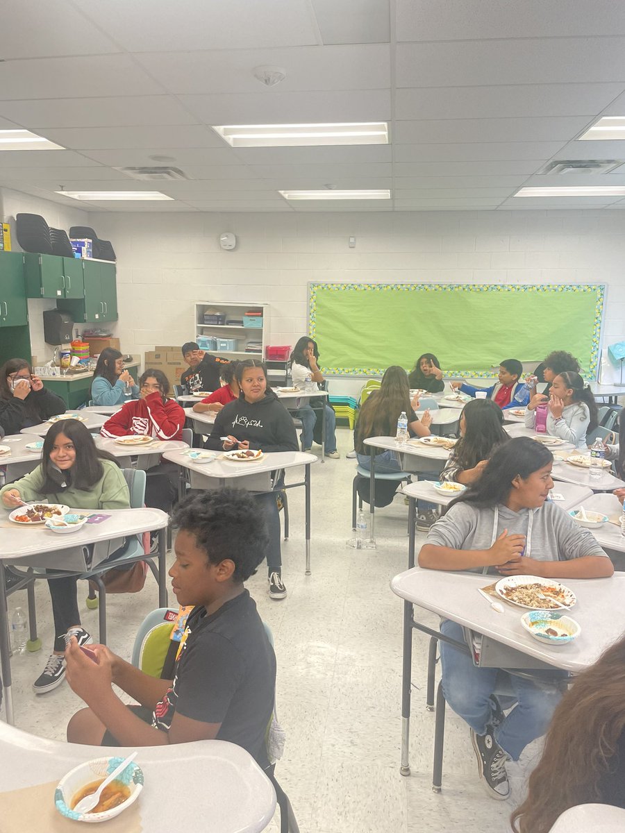 To wrap up reading Brother’s Keeper by Julie Lee in our 6th grade book club, we enjoyed a Korean food tasting!  🍚🍜🧆 Thanks to our <a href="/GrahamRoadPTA/">GRES PTA</a>  for helping fund this event! <a href="/GrahamRoadES/">Graham Road ES</a>