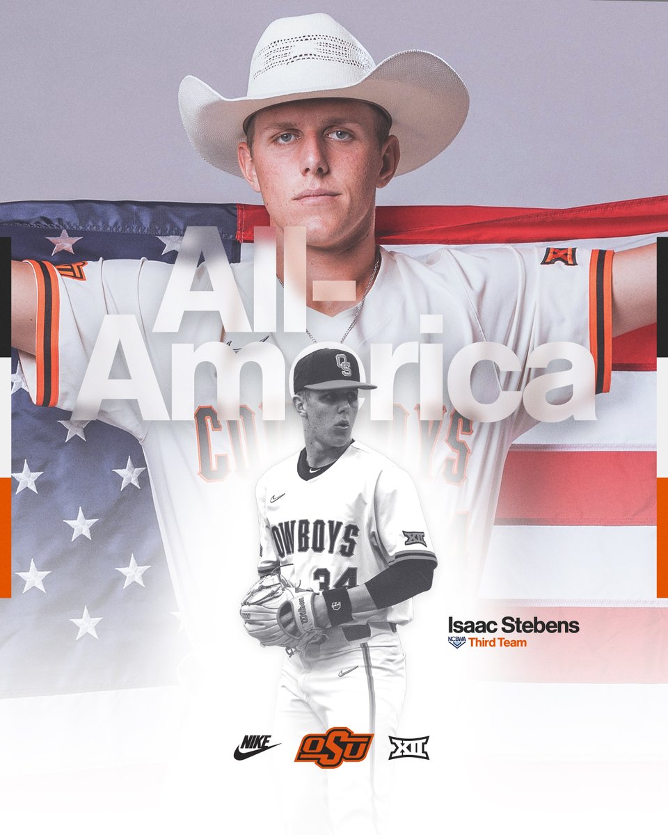 OSUBaseball's tweet photo. 𝐀𝐥𝐥-𝐀𝐦𝐞𝐫𝐢𝐜𝐚𝐧 𝐂𝐨𝐰𝐛𝐨𝐲𝐬

🔗 https://t.co/opsGti6vuq

#OurStandard #GoPokes https://t.co/aBnkdNuRiB