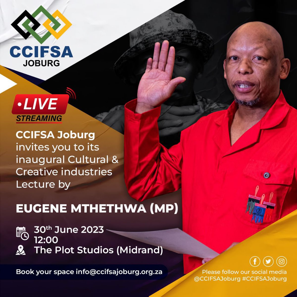 CCIFSAJoburg's tweet photo. 1-2 Breaking News! 📢 We are honored to kick start this beautiful journey with our newly appointed Honourable Member of Parliament Eugene Mthethwa. Limited spaces available - so book early to reserve your spot! #CCIFSAJoburg https://t.co/zGqN8vsPxV