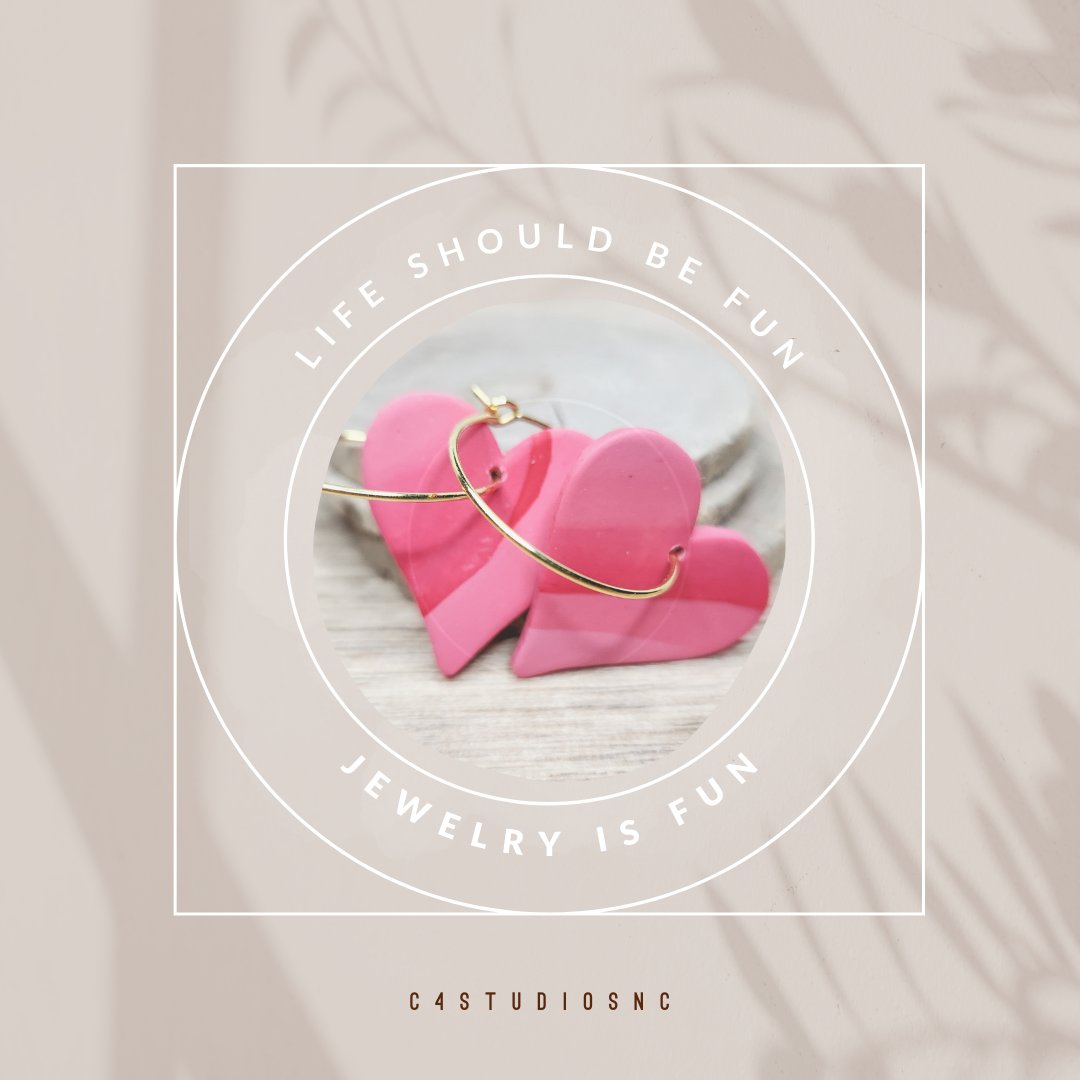 C4StudiosNC's tweet photo. Introducing our gorgeous pink swirl polymer clay hearts on gold hoops! These earrings are perfect for anyone looking to add a touch of elegance and whimsy to their outfit.
https://t.co/CK9TgO2KFK  #cfourstudiosnc #polymerclayearrings #polymerclay #clayart #earrings #hoops #etsy https://t.co/CoAVsRYg9P