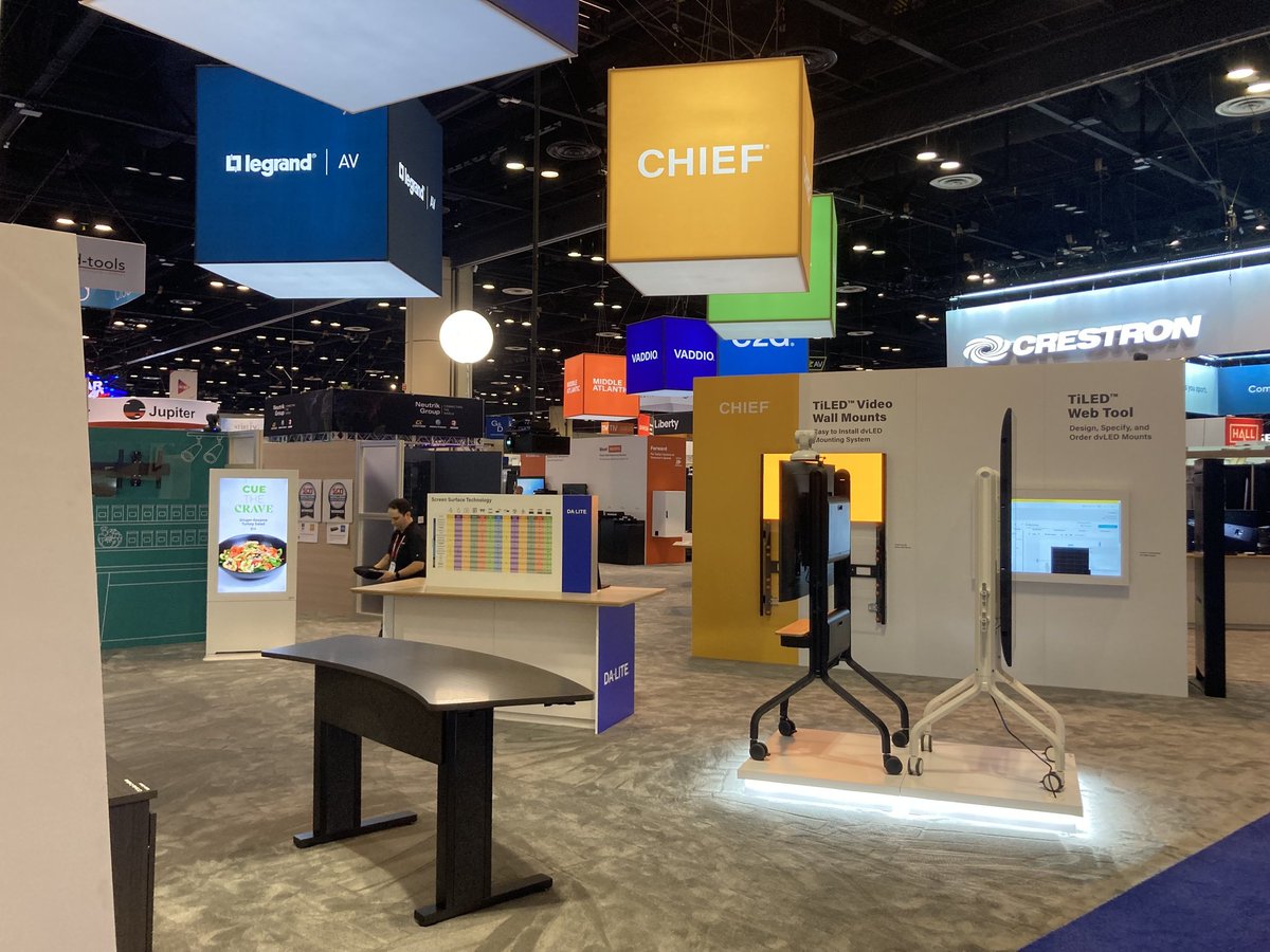 LuxulCorp's tweet photo. And away we GO! 🎉 @InfoComm Show 2023 is live! 🔥 Come visit us and the other great @LegrandAV brands in booth #2201.
@LuxulCorp @ChiefManufacturing @C2G @vaddio #InfoCommShow #IC23 #InfoComm #LegrandAV https://t.co/9G7y4aFZ1m