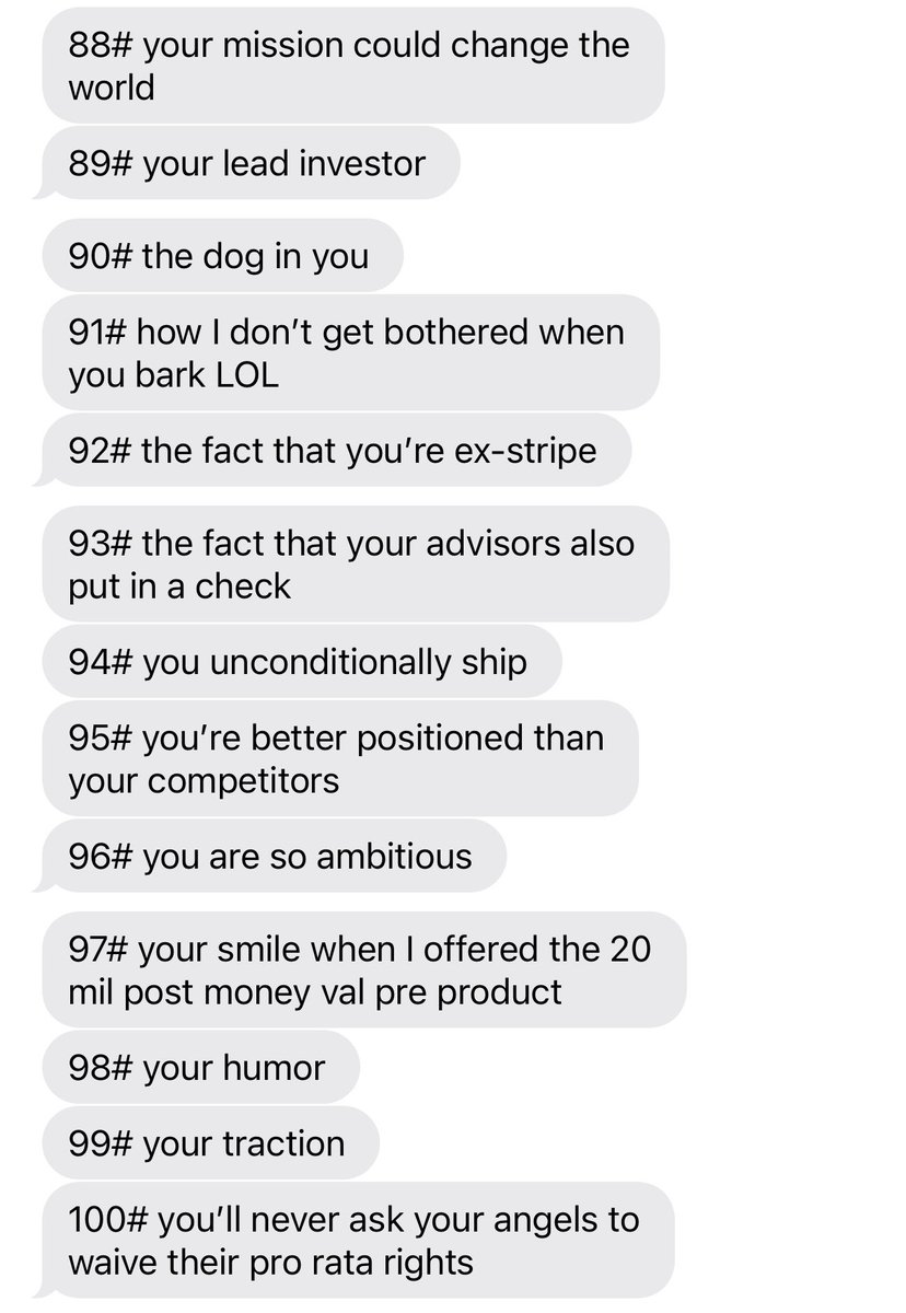 Have you ever rejected a VC then woke up to 100 texts about why they want to be in your round 😭😩