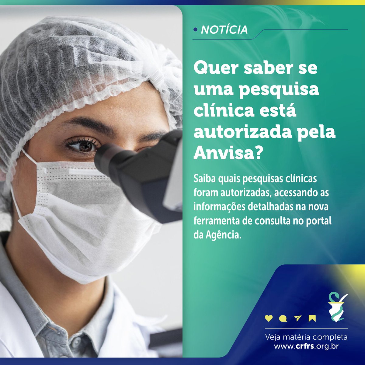 #NewsFarma:    

Saiba quais pesquisas clínicas foram autorizadas, acessando as informações detalhadas na nova ferramenta de consulta no portal da Agência.

📷 Confira a matéria: shre.ink/lrr4