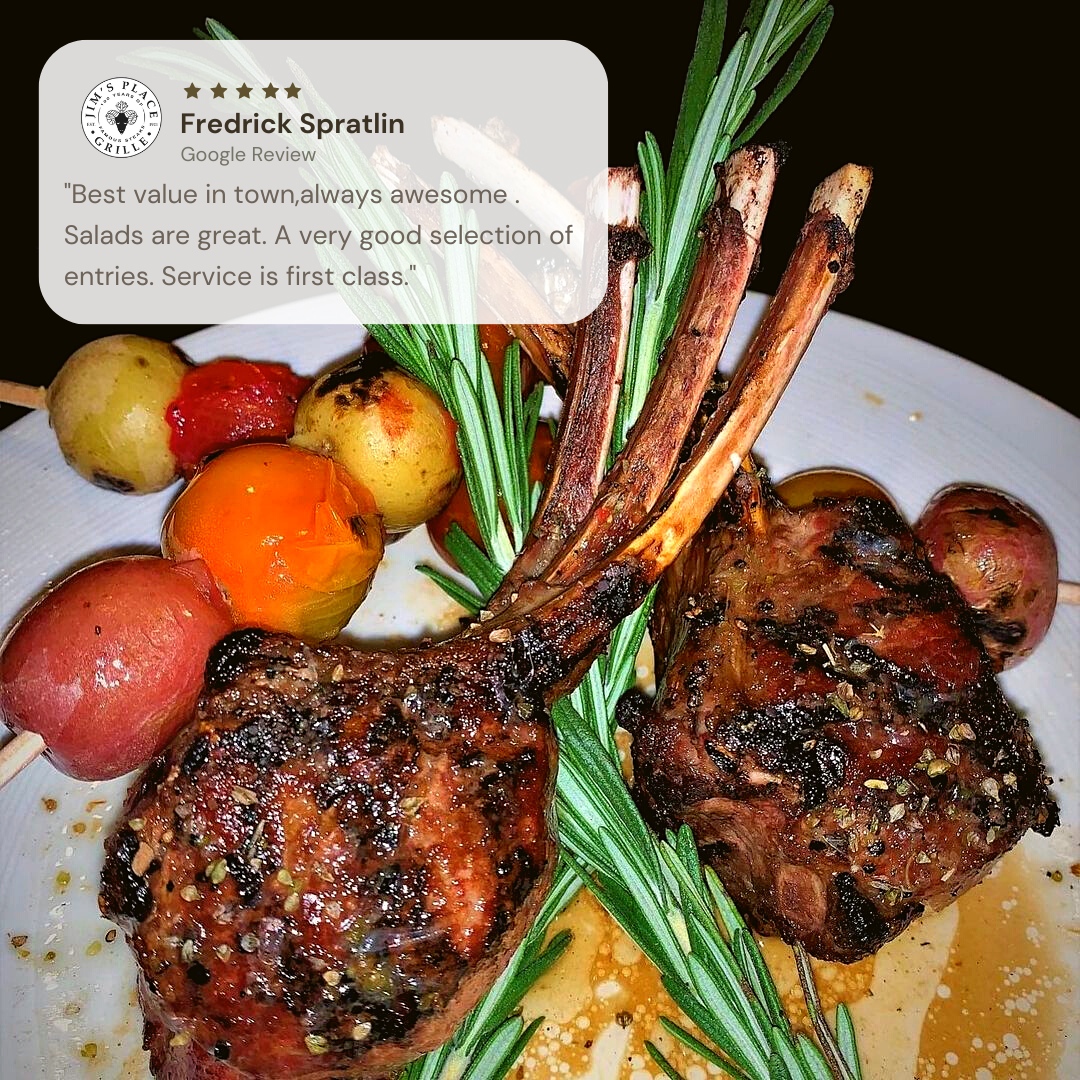 jimsplacegrille's tweet photo. Exceptional service and delicious food are our specialties ⭐️ Experience both 🍽️ Book a reservation at JPG today with the link in our bio! #jimsplacegrille https://t.co/NQdfiT3tw2