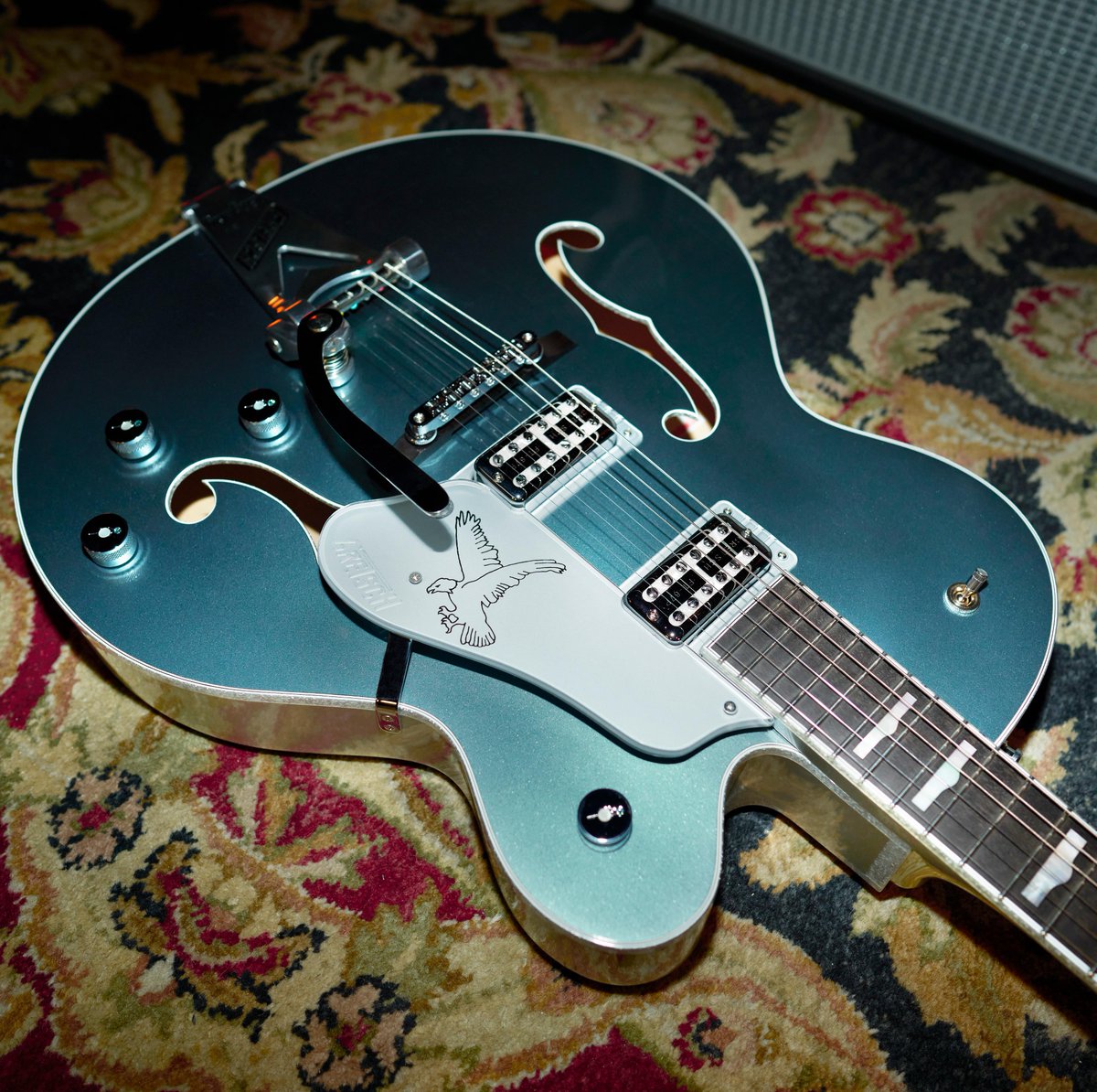 Powered by the all-new FT-67 Filter'Tron pickups, the Limited Edition 140th Anniversary Double Platinum Falcon delivers an unmistakable Gretsch sound while providing a voice to the next generation of players. Get yours here: bit.ly/43YOVUl