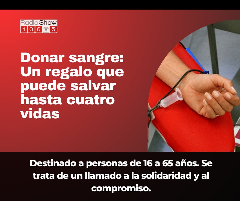 RadioShow1065's tweet photo. Destinado a personas de 16 a 65 años. Se trata de un llamado a la solidaridad y al compromiso.
Más info: https://t.co/xn0zGn6Aii https://t.co/oo5Rz5Fbkm