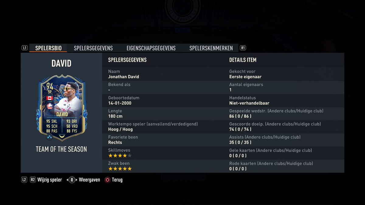 FMaster71's tweet photo. What is your best #TOTS pull? For me its David #fut23 #fifa23  #PS4share https://t.co/dxJ1kqqx4z