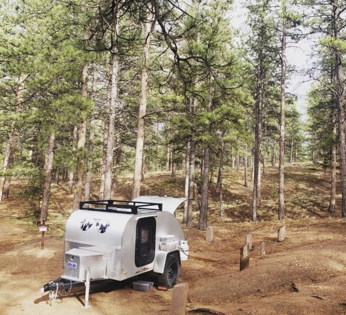 ColoTeardrops's tweet photo. Hello from #BlueMountainCampground &amp; #PinewoodReservoir. Elizabeth S. has CO campgrounds covered! TY for sharing! 

#campbetter #mycoteardrop #adventure #offroadtrailer #teardropcamping  #teardropcamper #builttolast #camping #pinwoodreservoir #bluemountaincampground #campinginCO https://t.co/U1i01AEGb7