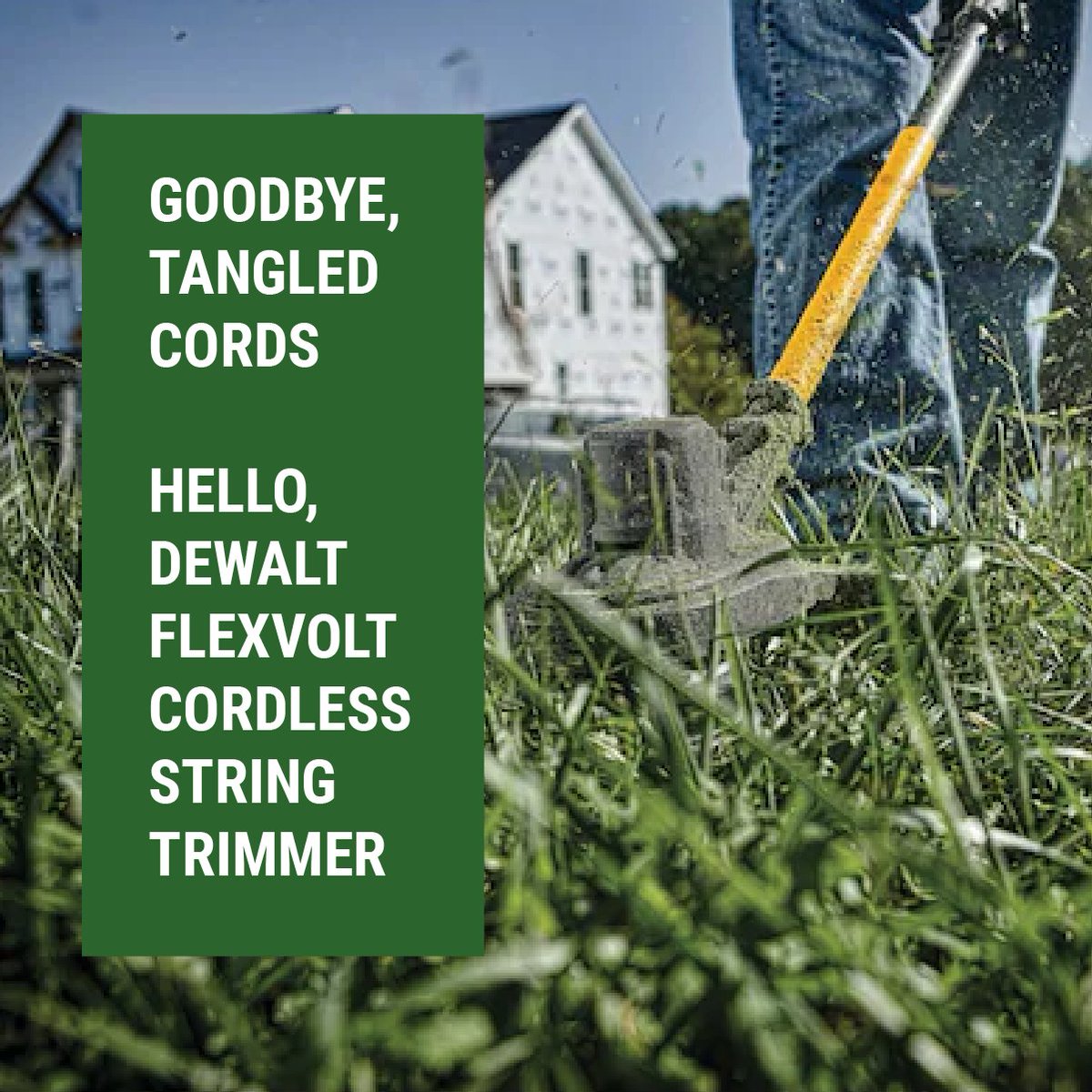 Say goodbye to tangled cords and hello to effortless yard maintenance with the @DEWALTtough Flexvolt Cordless String Trimmer! ow.ly/OVNi50OH5pI

#DewaltStringTrimmer #LawnCareSolutions #BatteryPowered #OttawaFastenerSupply #DEWALT #stringtrimmer #CordlessTrimmer