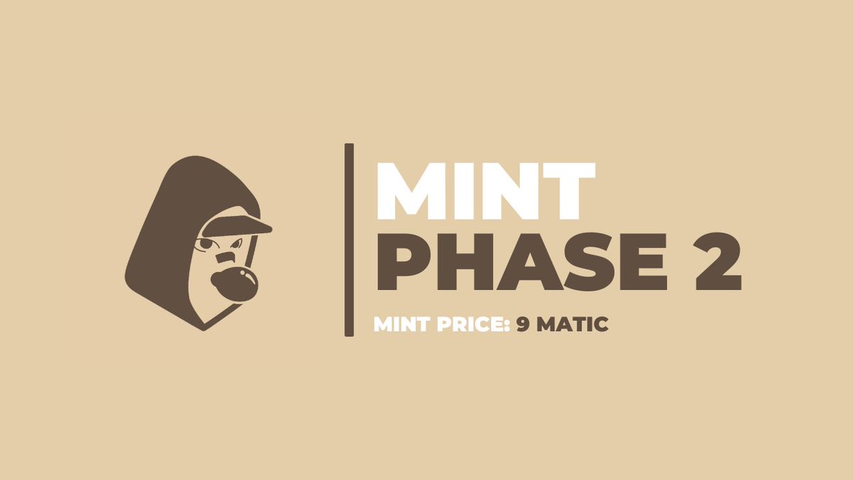 NftGutyz's tweet photo. Our mint price is now 9 MATIC.  

Live and effective immediately.

For every 3 Gutyz that you mint, you will receive an extra one.

Come join us and explore everything that’s in store for Gutyz.

MINT LINK: https://t.co/R1MKT5n7xg https://t.co/62eBN1GCGJ