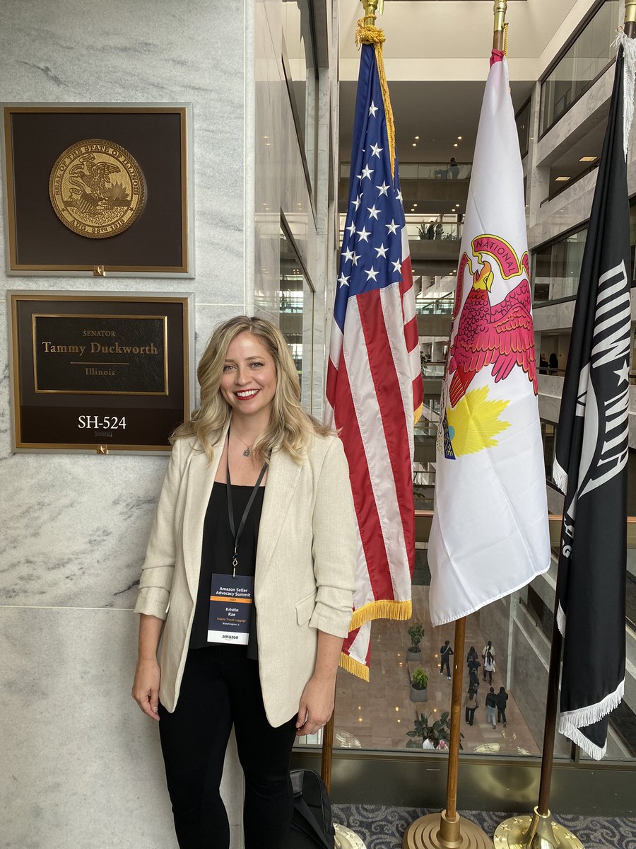 InspireTravel13's tweet photo. Absolutely honored to be invited to Washington DC to represent #Amazon sellers and meet with staff for Senator Tammy Duckworth! #amazonsellersonthehill https://t.co/OP8A1n9hNv