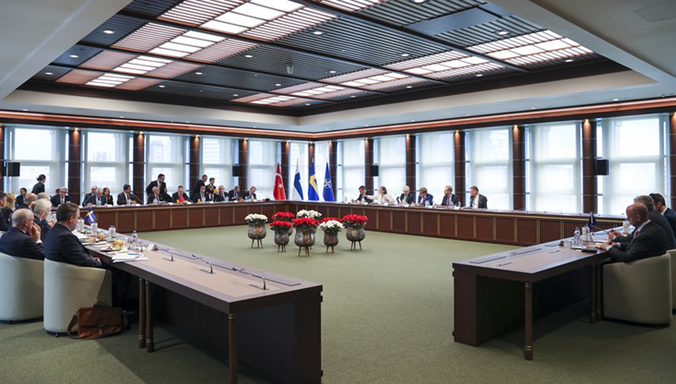 NATOpress's tweet image. Senior officials meet in Ankara to address Trilateral Memorandum implementation, #Sweden's path to #NATO membership

Read: bit.ly/3JBuEfZ