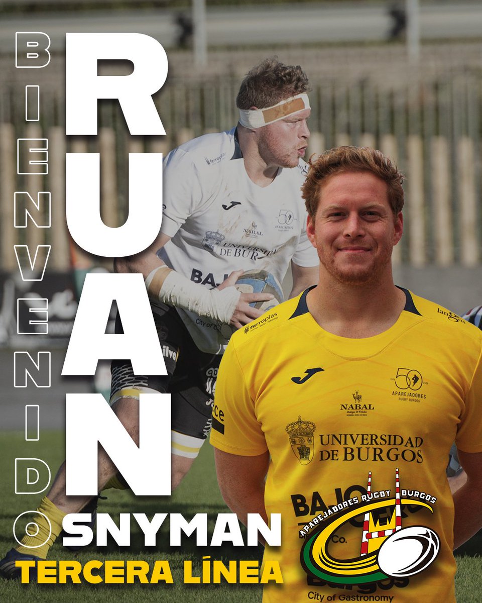 🔥 INCORPORACIÓN 
Ruan Snyman ¡vuelve a casa!

Contentos de anunciar la incorporación de Ruan al equipo para esta próxima temporada.

➡️ Viene de <a href="/UESantboiana/">U.E. Santboiana</a>
🏉 Tercera línea 

¡Bienvenido! 

💛🖤💛
#Lateconnosotros