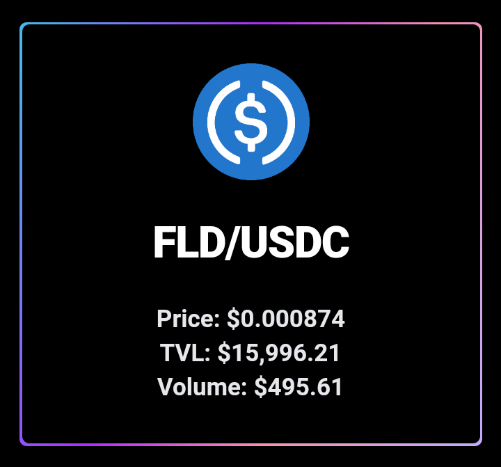 GutanZoran's tweet photo. Wait what?? π₯π₯π₯
@LabNinety1 doing great steps to proficiency, every day closer!
There's also a FLD/USDC LP pair on @VaporDex, created by community!
https://t.co/8fEe5RSNwT
@Ninety1NFT @Ted_aka_Ethical @cz_novia @Petros0505 @Havoc_8_8
#Lab91 #AVAX #Avalanche https://t.co/XXmeaEuWun