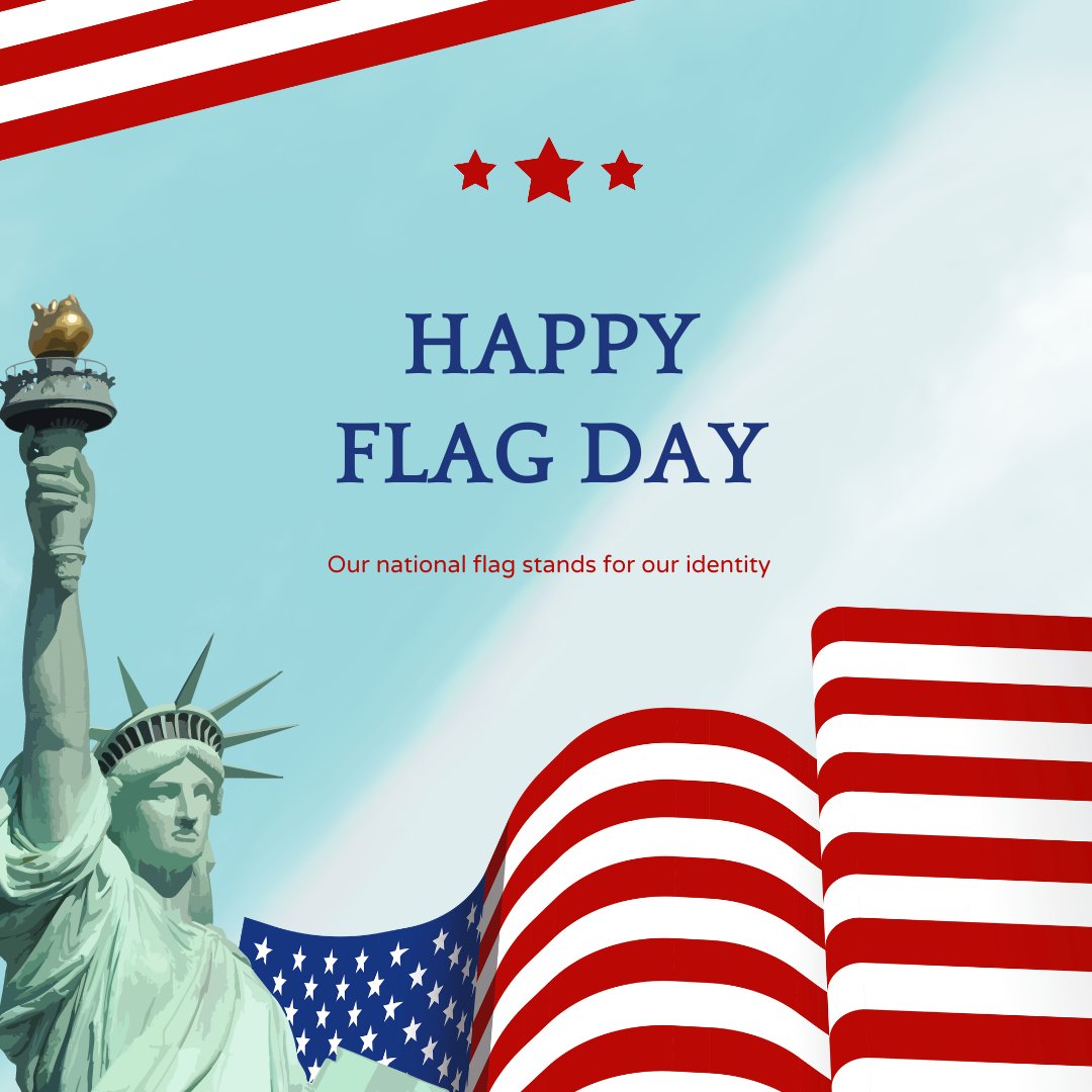 Celebrating Flag Day, which marks the adoption of the United States flag on June 14, 1777 by resolution of the Second Continental Congress. #FlagDay