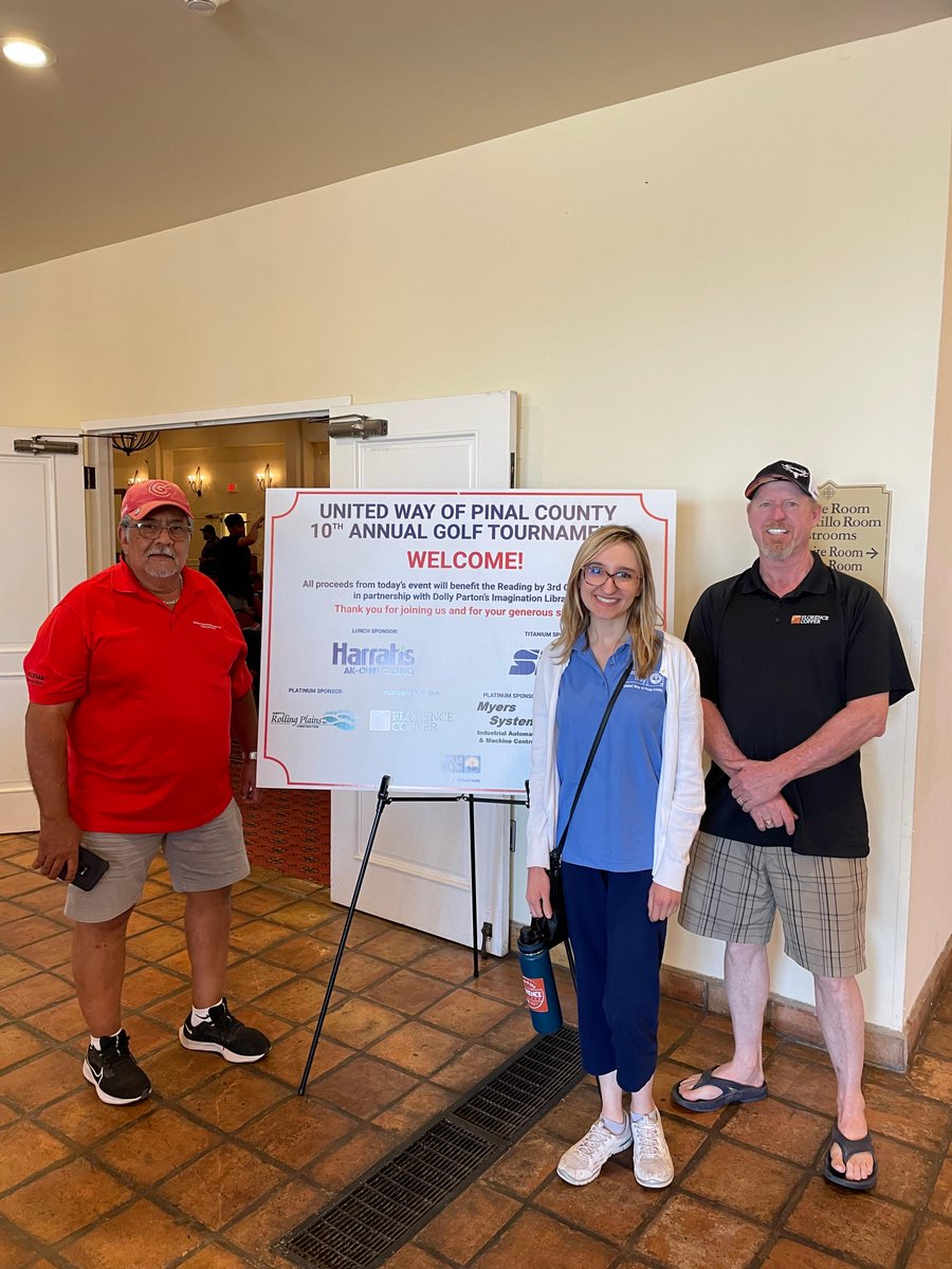FlorenceCopper's tweet image. Florence Copper was Platinum Sponsor of the United Way of Pinal County’s 2023 Golf Tournament, with all proceeds supporting early childhood literacy efforts in Pinal County.
#giveback #FlorenceAZ @TasekoMines @UnitedWayofPC