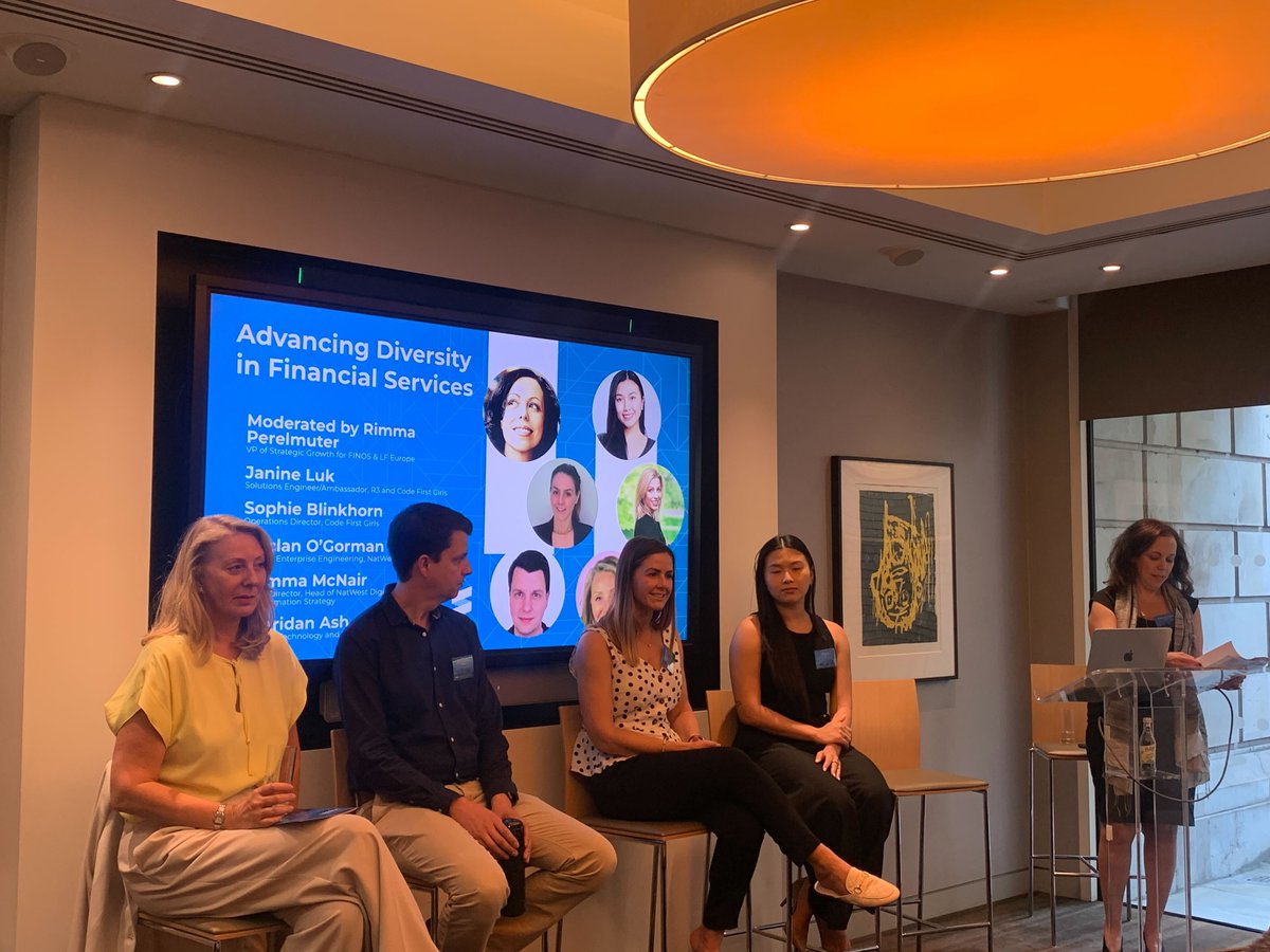 📢 We're exploring practical steps for attracting & retaining women in the financial services industry at #FINOSopenhouse with @CodeFirstGirls, @NatWestGroup, @inside_r3 and @Tech_She_Can

#fintech #financialservices #London #conference #FINOS #opensource #regtech #DEI