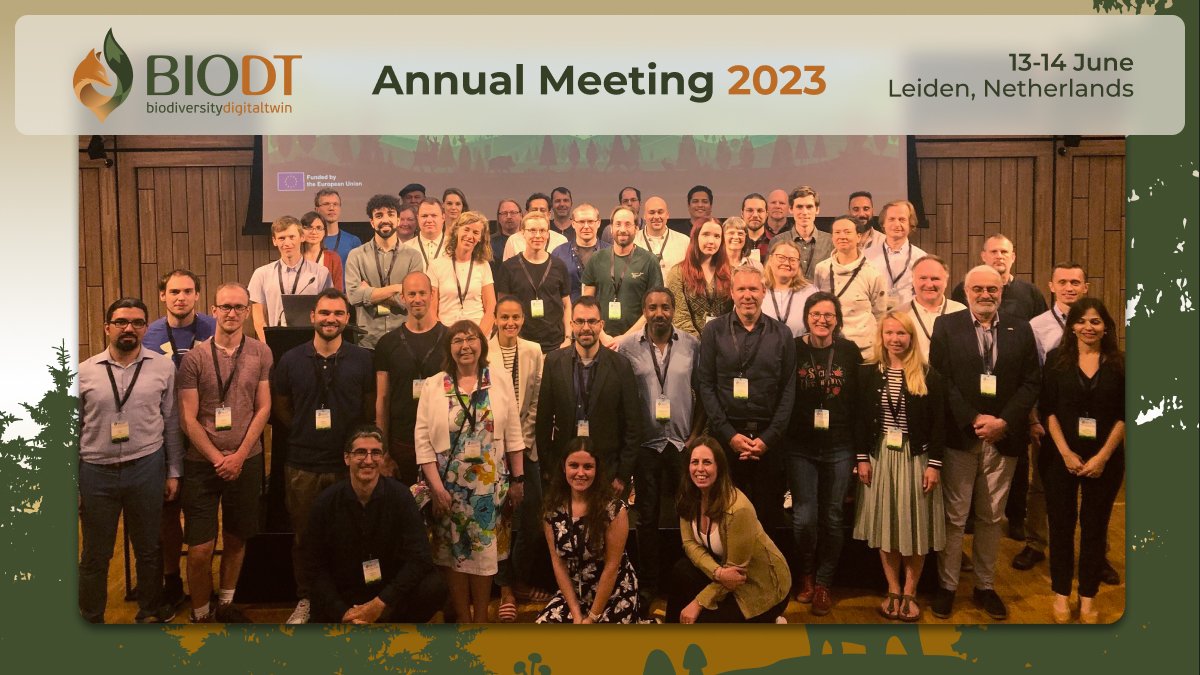 The #BioDT Annual Meeting in Leiden, hosted by @Naturalis_Sci, gathered partners to foster collaboration, discuss project activities, and advance our work on #digitaltwin prototypes for #biodiversity research!
➡️bit.ly/3CvVjqy