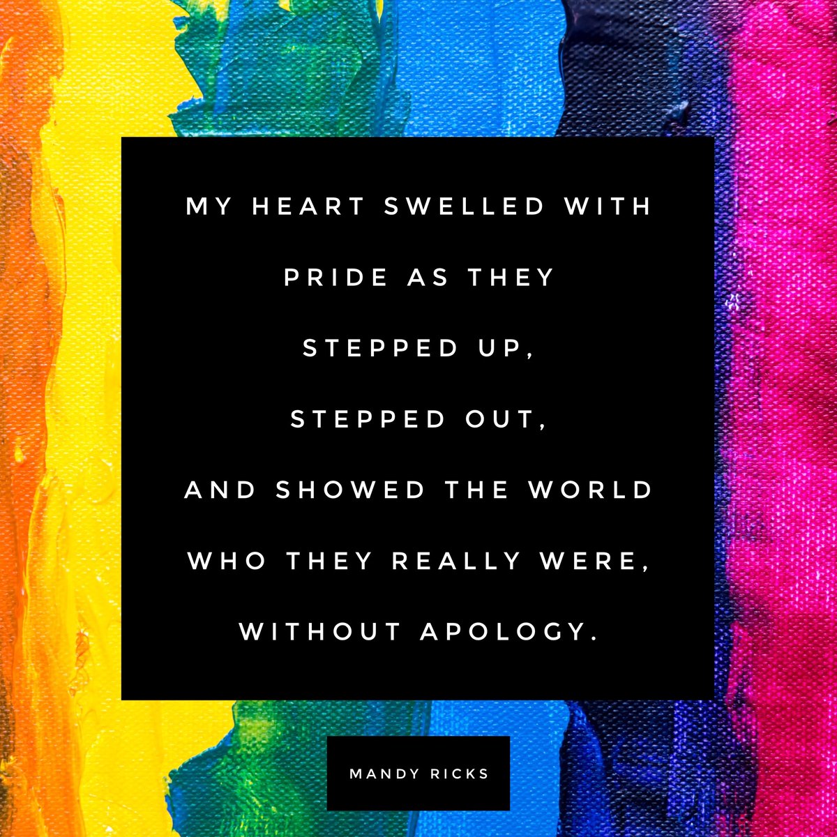 amandamricks's tweet photo. Without apology https://t.co/jEpobvWJtW #quote #quoteoftheday #IARTG #Pride #DiversityRules https://t.co/fZBwPCB7De