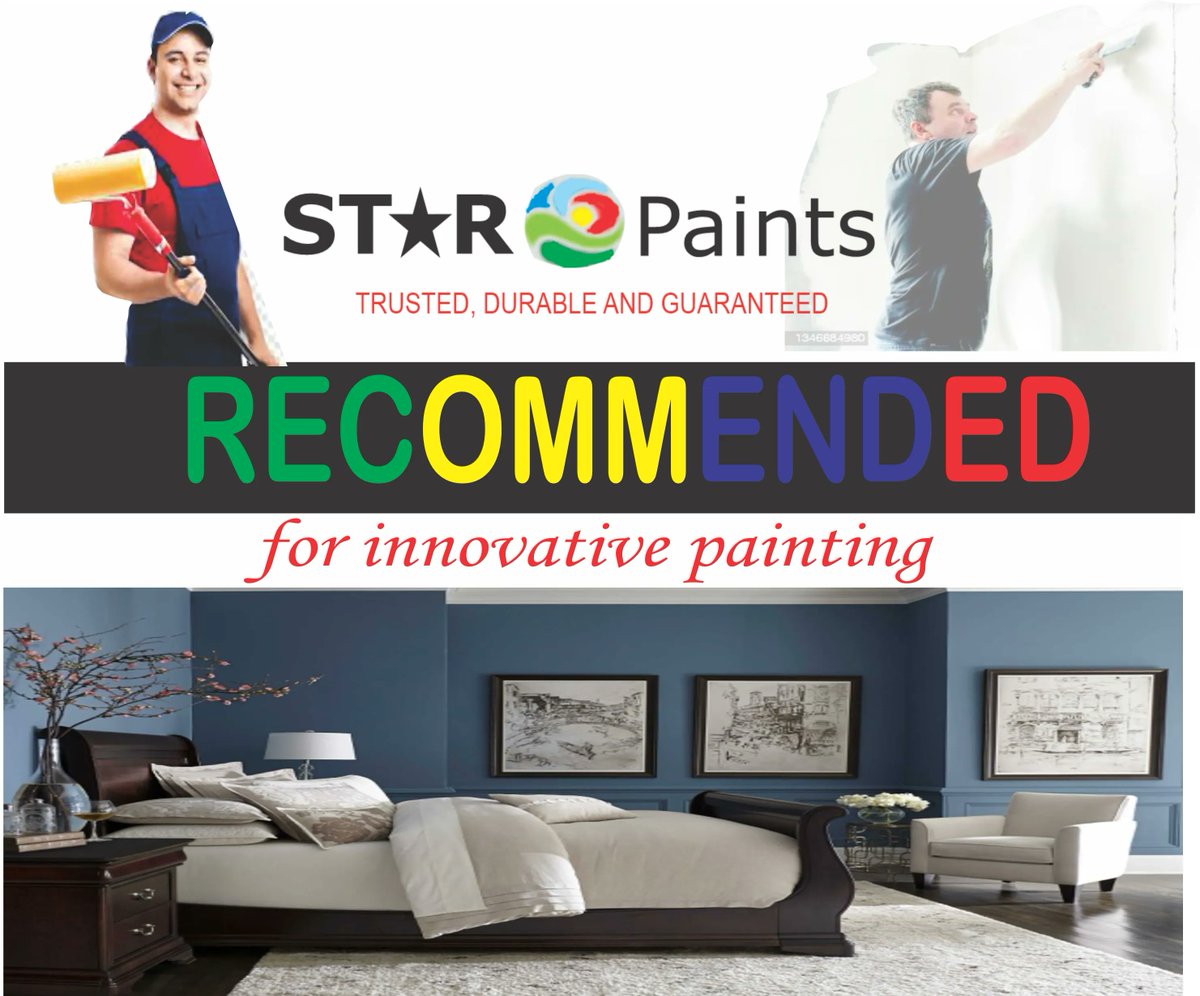 THE NEW WAY TO GIVE YOUR BUILDING THAT MAGNIFICENT OUTLOOK IT DESERVES . . . 

STAR PAINTS RANGE OF PRODUCT 

You can start with the STAR PAINT, 

WELL CARE SRCEED

STAR EMULSION

STAR MATT

STAR SATIN