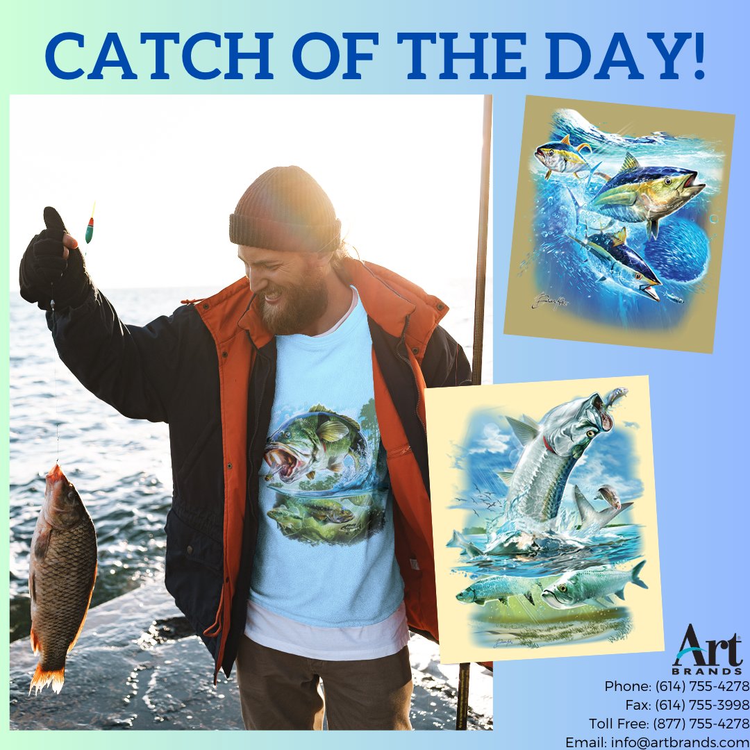 Reel in your catch of the day with these new fish designs!!
ow.ly/p1F250OsouU
#heattransfers #screenprinting #fyp #tshirts #decoratedapparel #fishing #catchoftheday #summer