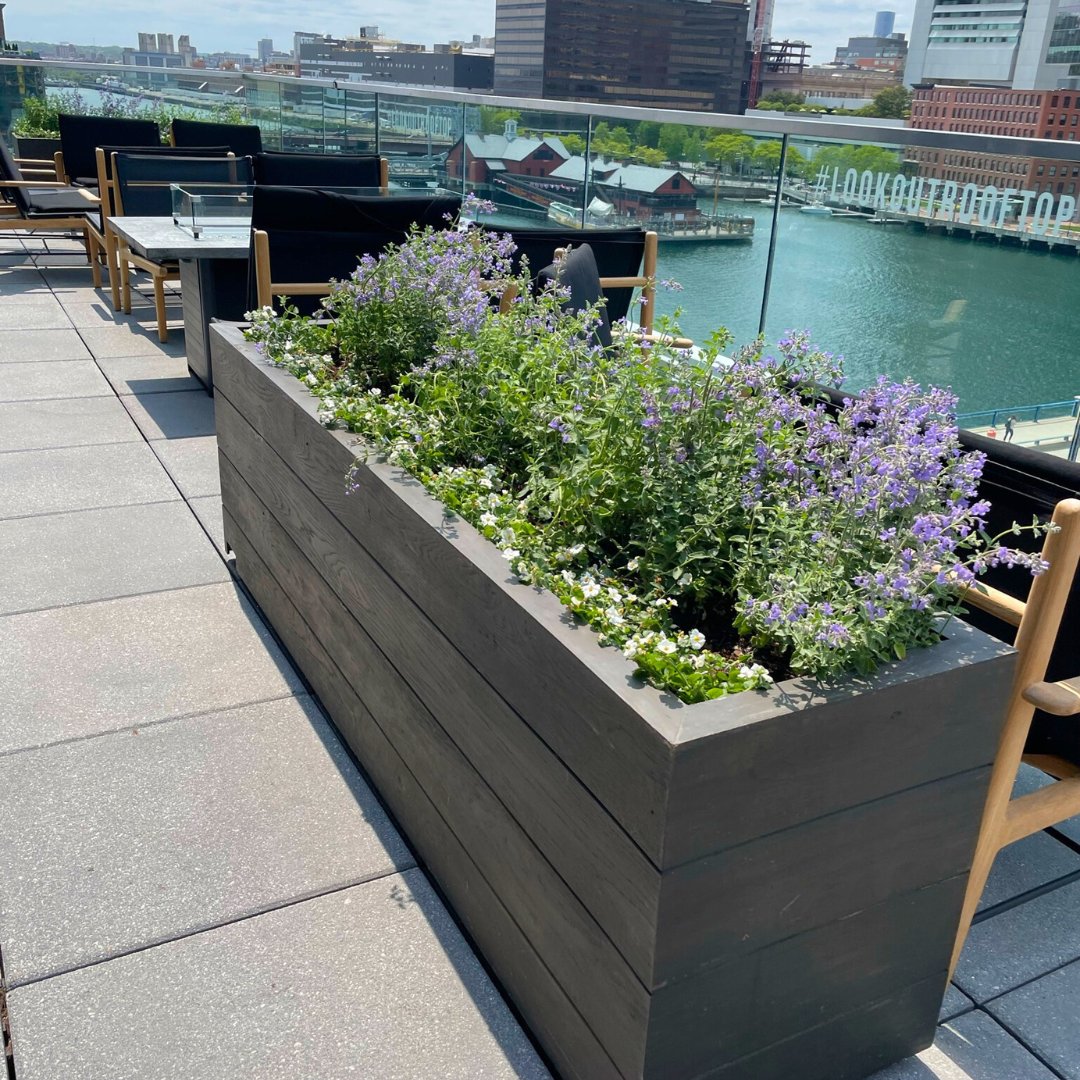 Outdoor patios are the perfect place to relax and soak in the beauty of nature. You can't go wrong with a cozy seating area with lush outdoor planters and a water view! 🌿🌊

#envoy #seaport #boston #visitboston #downtownboston #lovethiscity #biophilia #biophilicdesign #lookout