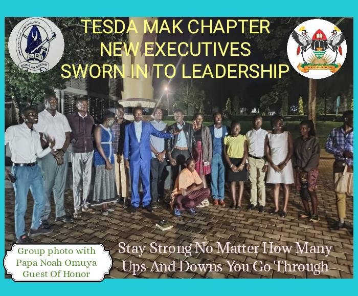 Teso student's development Association (TESDA) Makerere University sworn into office today, brilliant young leaders ready to serve and develop and empower communities in Teso and Uganda at large