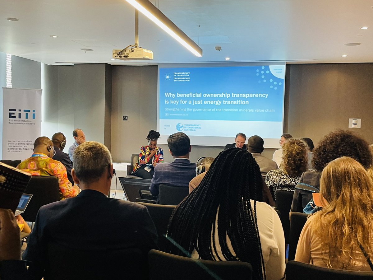 Lsdsenegal's tweet photo. #EITI2023 #TransparencyinTransition
Why beneficial ownership transparency is key for a just energy transition.
Strengthening the governance of the transition minerals value chain.
@Lsdsenegal @OpenSocietyAfr
@GAGGA_Alliance @both_ends https://t.co/fliaY6g9uH