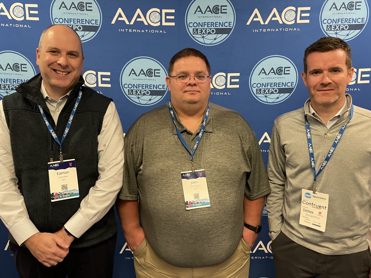 ConcordG's tweet photo. Earlier this week, Eamon Ryan, John Tilleman and Seamus Wallace attended the @AACE_Tweets International Conference & Expo. We are proud to have certified AACE International staff as part of The Concord Group! #myaace #costestimating #aacei #chicago #concordgroup #concordchi https://t.co/Kcm1HYT8hI