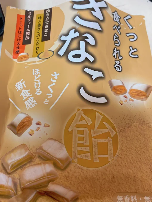 後半、漫画かきながらきなこのお菓子をいただいてたんだけども片手間に食べやすいしめちゃめちゃきなこだしおいしくてサイッコ〜だった! 