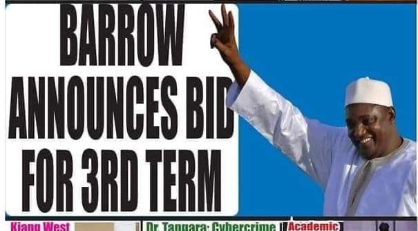 #Gambie 🇬🇲 - Adama Barrow voudrait un troisième mandat !