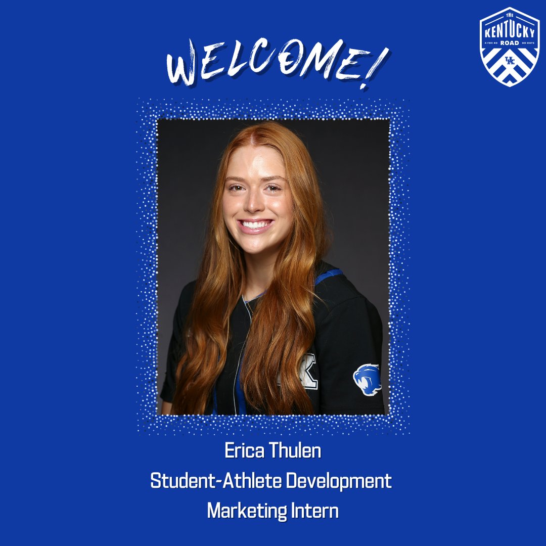 TheKentuckyRoad's tweet photo. Lastly, we welcome Erica Thulen to The Kentucky Road Team! Erica will serve as our Marketing Intern for the summer and we are so happy to have her!
#TheKentuckyRoad | #CatsLead https://t.co/Xfp7jSWDN0