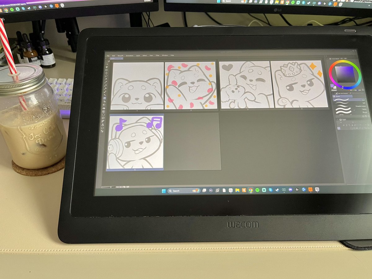 working on cat emotes, my fav thing to draw of course 🥰