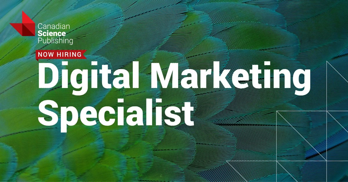 We're #hiring a Digital Marketing Specialist! If you have experience with email marketing, digital ads, and campaign analytics (and you're excited about the future of #SciencePublishing!) check out our Careers page for more info on this #RemoteJob: buff.ly/3LbIVQg