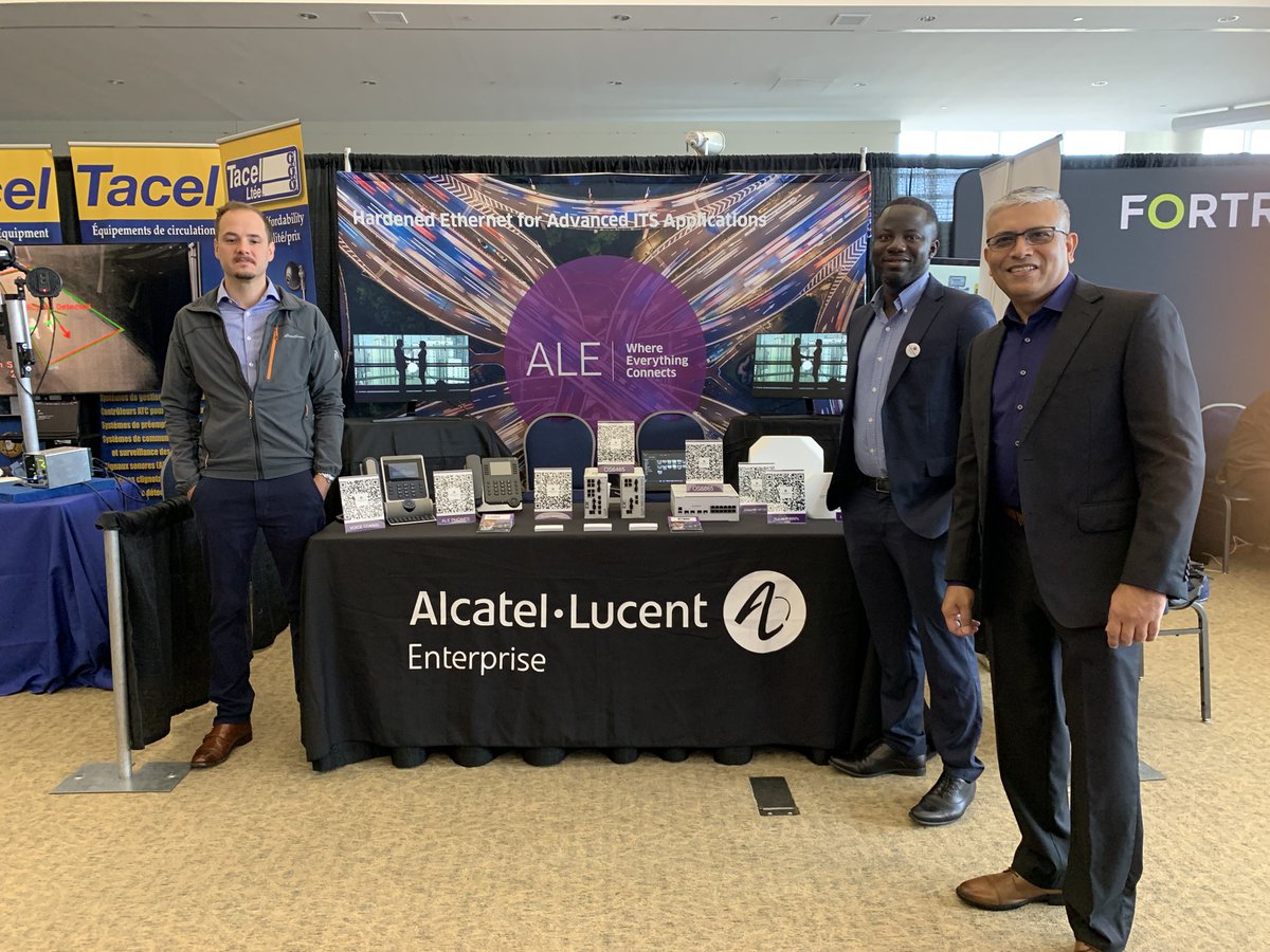 joydguha's tweet image. The Alcatel-Lucent Enterprise (al-enterprise.com) team looks forward to meeting up at the ITS Canada 2023 - Windsor, ON.

#WhereEverythingConnects #IntelligentTransportationSystem #ITSC2023
