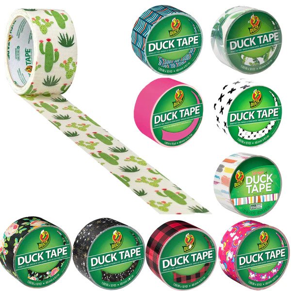 dealgenius_com's tweet photo. It's time to get your creativity rolling! This 10pk #DuckBrand Assorted Pattern Duct Tape Rolls is available now on #DealGenius! Being such a fun and easy way to create the perfect arts and crafts, you won't want to miss out on this #FeaturedDeal! --> https://t.co/YTIJoVMG8p https://t.co/LxIunZc4nG