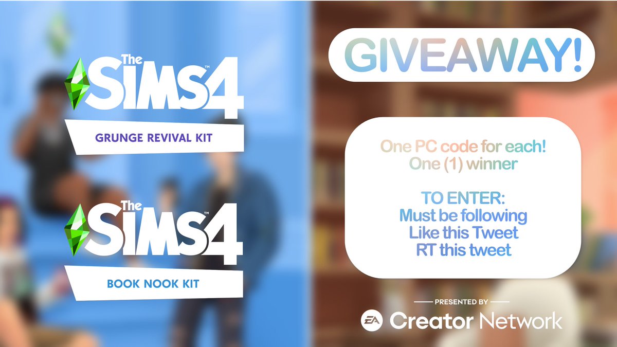 GIVEAWAY time!!!

As a thank you for hitting 500 subscribers, I’m giving away two codes! Codes for two kits: #booknookkit and #grungerevivalkit. 

To enter: 
Follow, RT and like this tweet. 

Winner will be picked this Friday. 🥰

Thanks to the #creatornetwork for the codes.