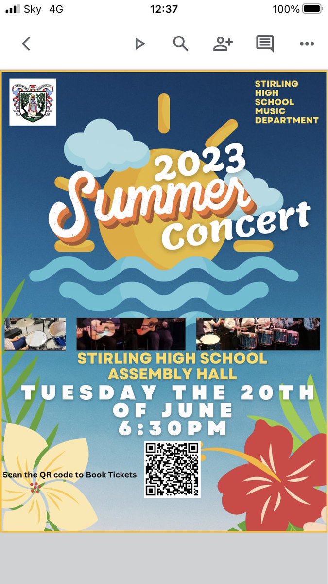 We are looking forward to our Summer Concert next Tuesday. Pupils should remember to bring in consent forms and free tickets can be booked by scanning the QR code on the poster.☀️🎶🎺🎷🎻🎭