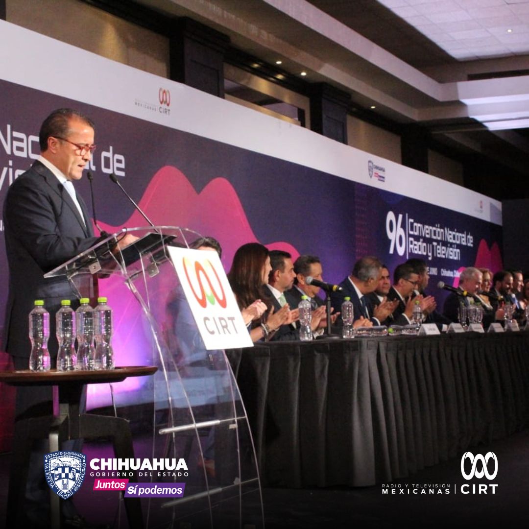 cirtmx's tweet photo. Damos por inaugurada nuestra 96° Convención de Radio y Televisión, donde la gobernadora @MaruCampos_G  nos da la bienvenida al Estado de Chihuahua, donde compartiremos una experiencia llena de tradiciones únicas y una cultura llena de magia. https://t.co/Vac5DifCcT