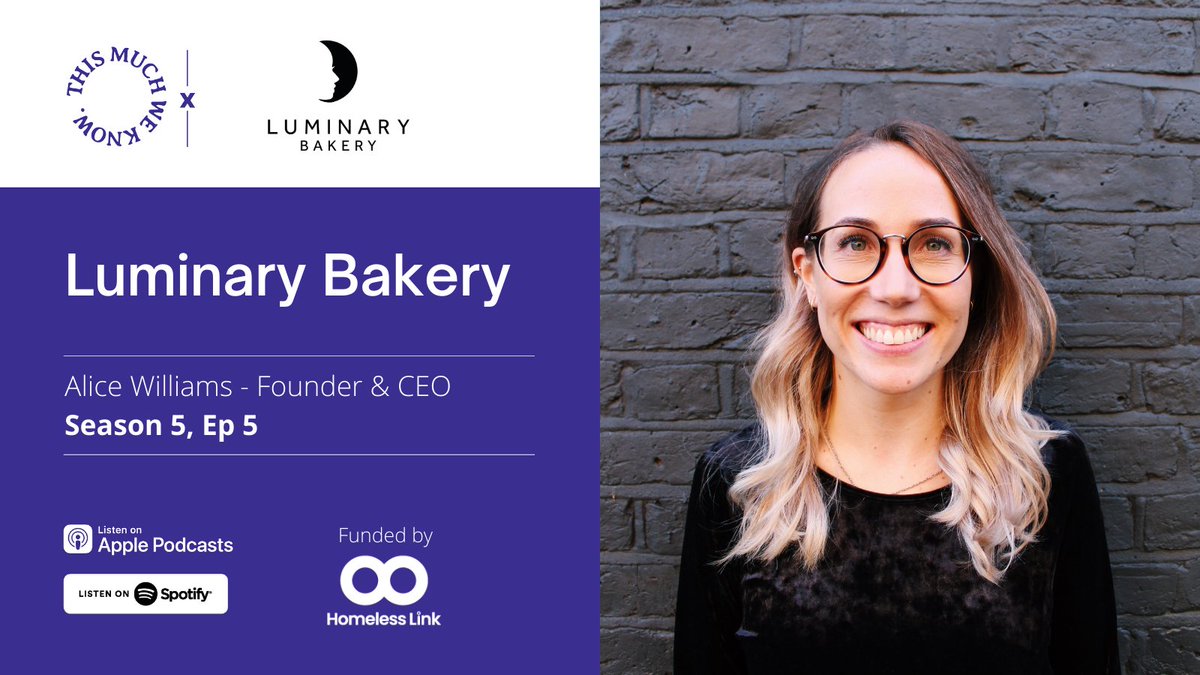 Episode 3 of Season 5 of our podcast #thismuchweknow came out last week, we were so pleased to have Alice Williams MBE from
<a href="/LuminaryBakery/">Luminary Bakery</a>  Alice shared about the challenges and  learnings from supporting women into new opportunities check it out 👉 thismuchweknow.podbean.com