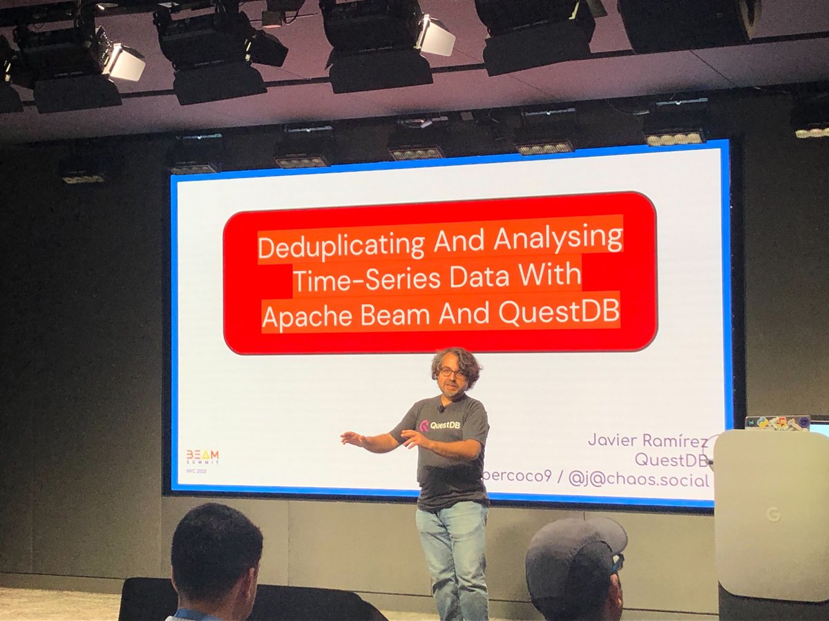 Our very own Javier speaking at the #Beamsummit!
#questdb #beam #opensource #google #GCP