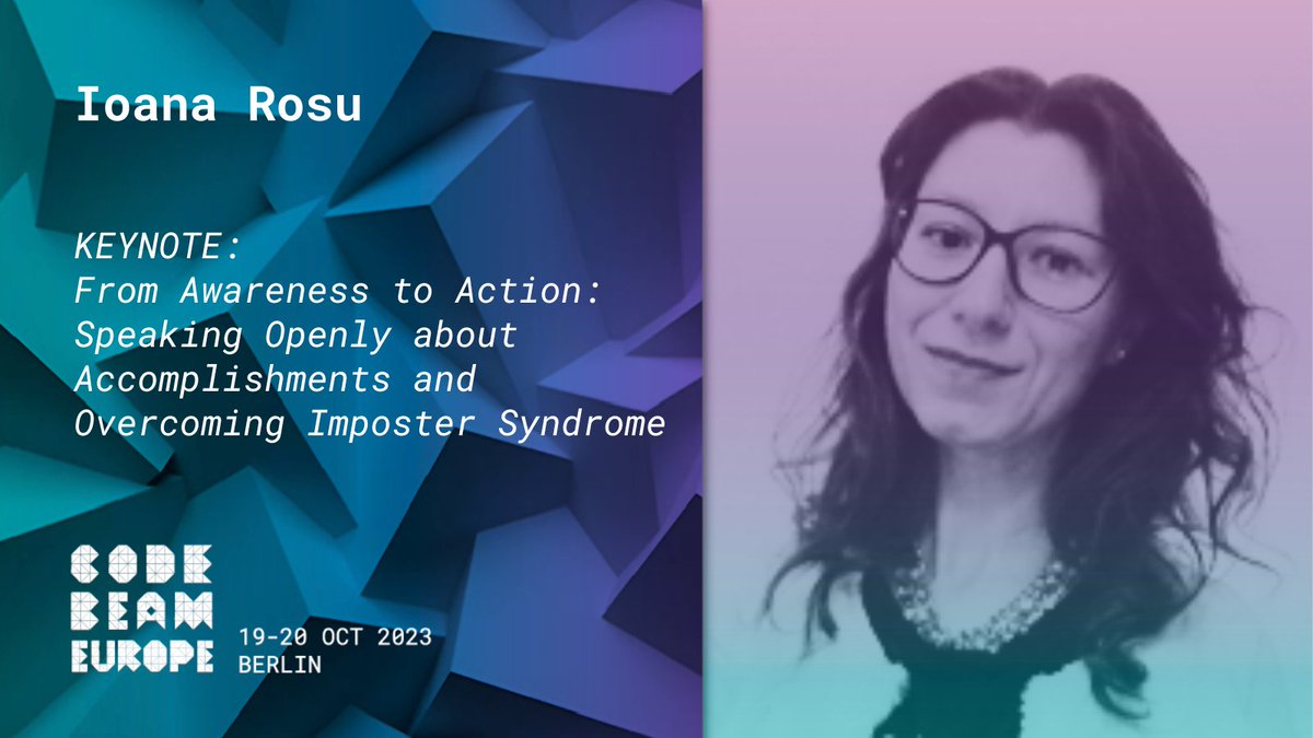 CodeBEAMio's tweet photo. 4th Keynote Talk for Code BEAM Europe revealed:
@alexanderspace_, co-organizer of @ElixirBerlin, will give a talk about overcoming #impostersyndrome 🙌
#myelixirstatus #webeamtogether #WomenInTech @wtm_berlin #womenwhocode #codebeam #codesync #elixirlang https://t.co/DPT446ljC6