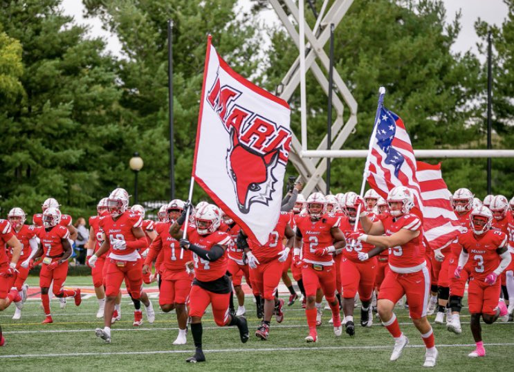 After a great call with @CoachTosches I'm blessed to receive my first Division 1 offer to @Marist_Fball Go Red Foxes! @DSGBCoachCam @CoachRumsey @CoachParady @Zubak_ap @WideoutsCoach @RunWithRingo @HermitsFootball @KlemicPM @NextLevelQBs #CoachKeithKerrin