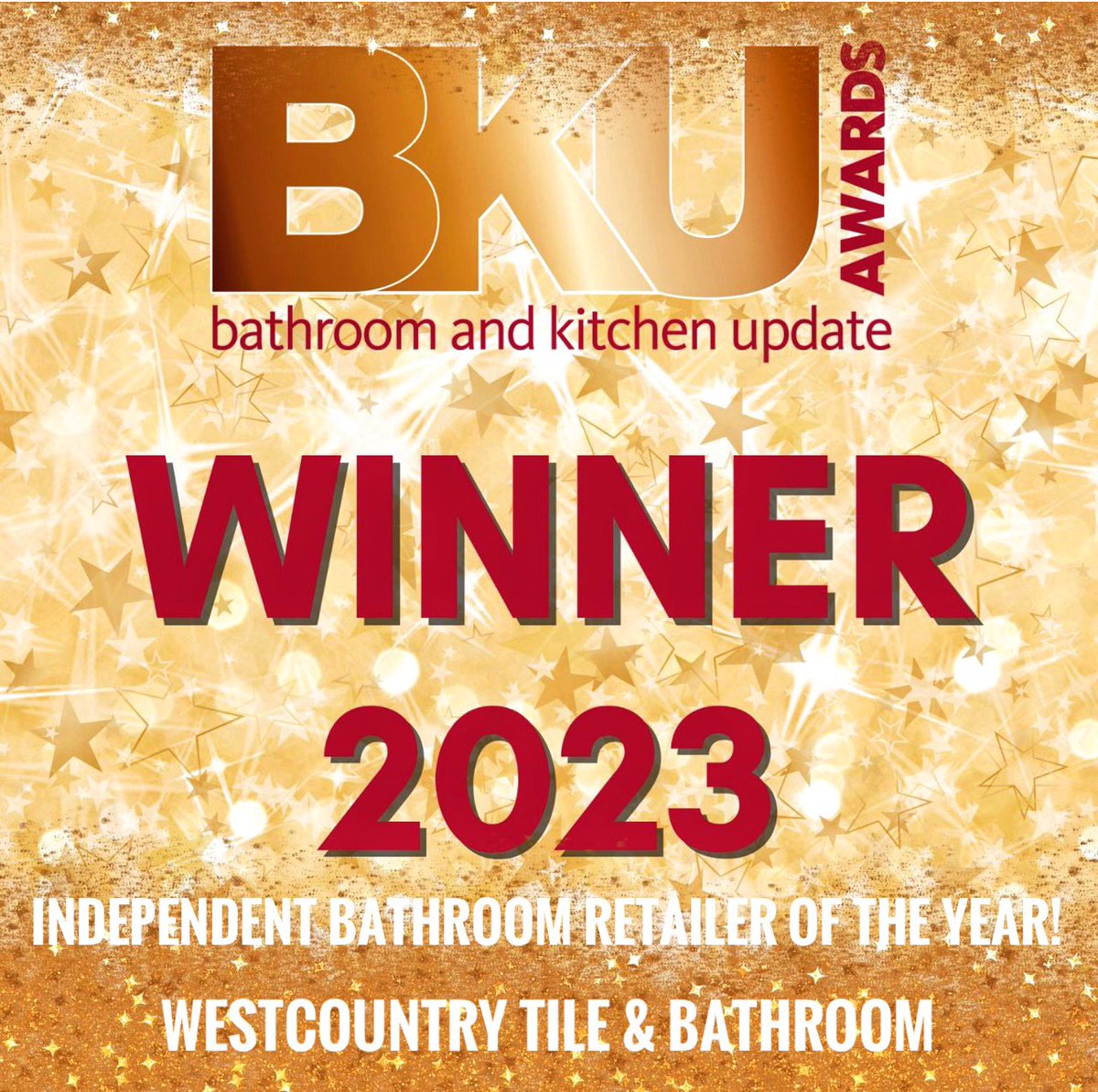 Exciting News! We are pleased to announce that Westcountry Tile &amp; Bathroom are BKU’s Independent Bathroom Retailer of the year 2023
🏆❤️🛀🚿🚽 
#BKUawards #bathrooms #customerservice #proud #familyrunbusiness
#awardwinners #BKUAwards2023